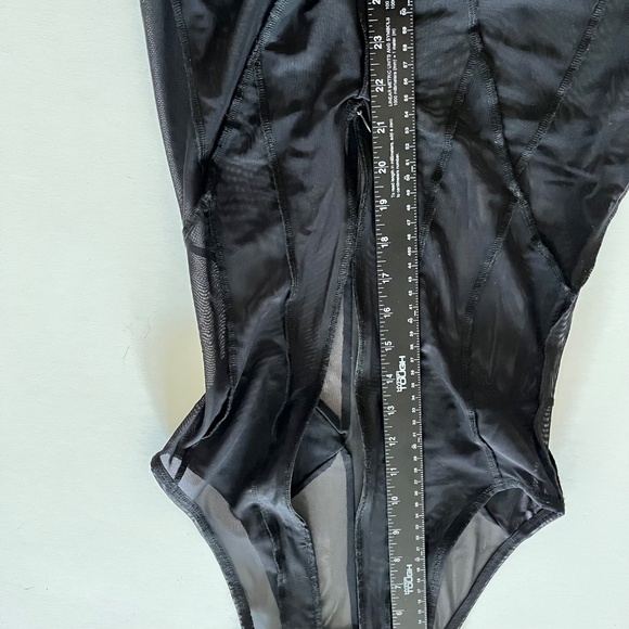 Elegant Black Sheer Jumpsuit - Picture 6 of 8